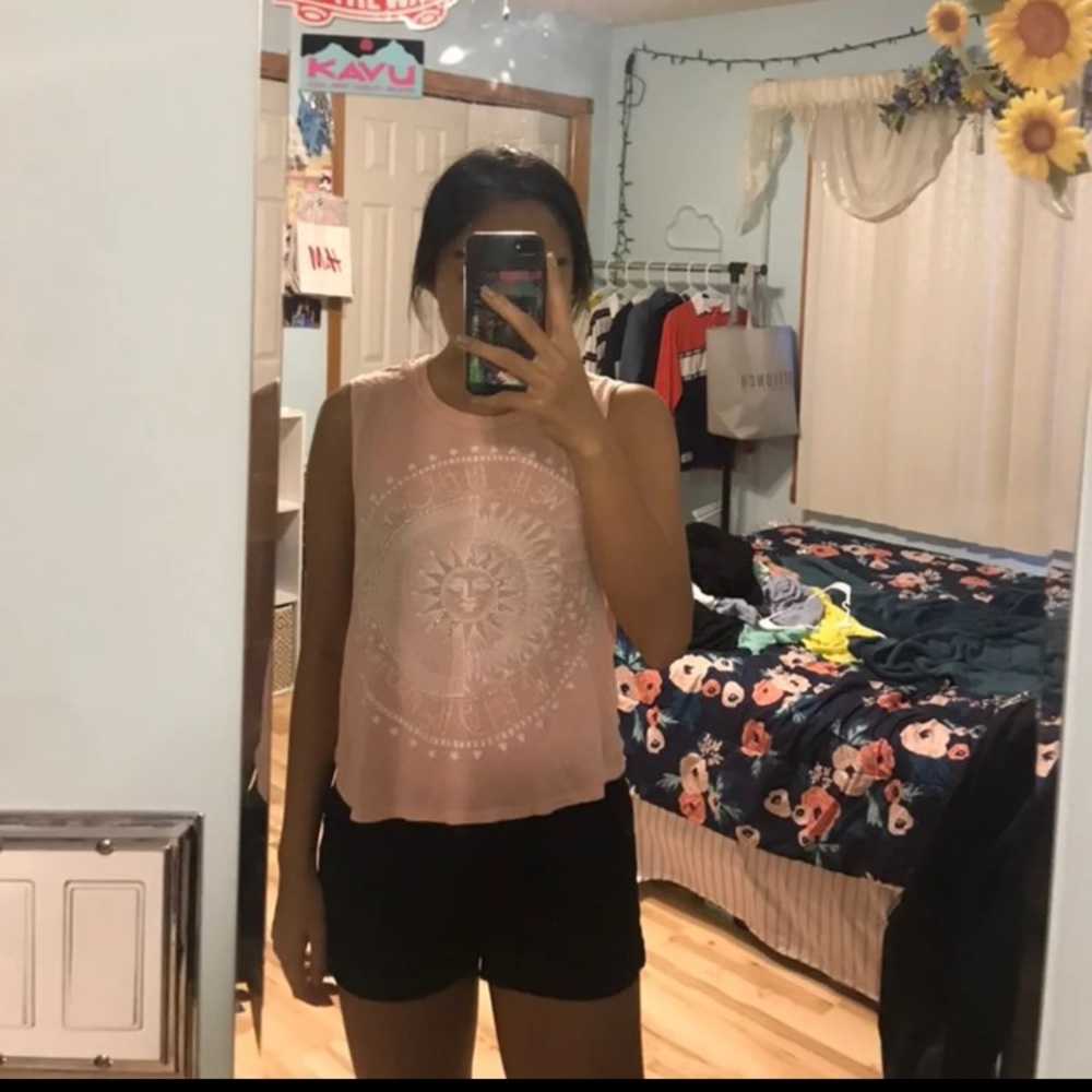 Pink muscle tee